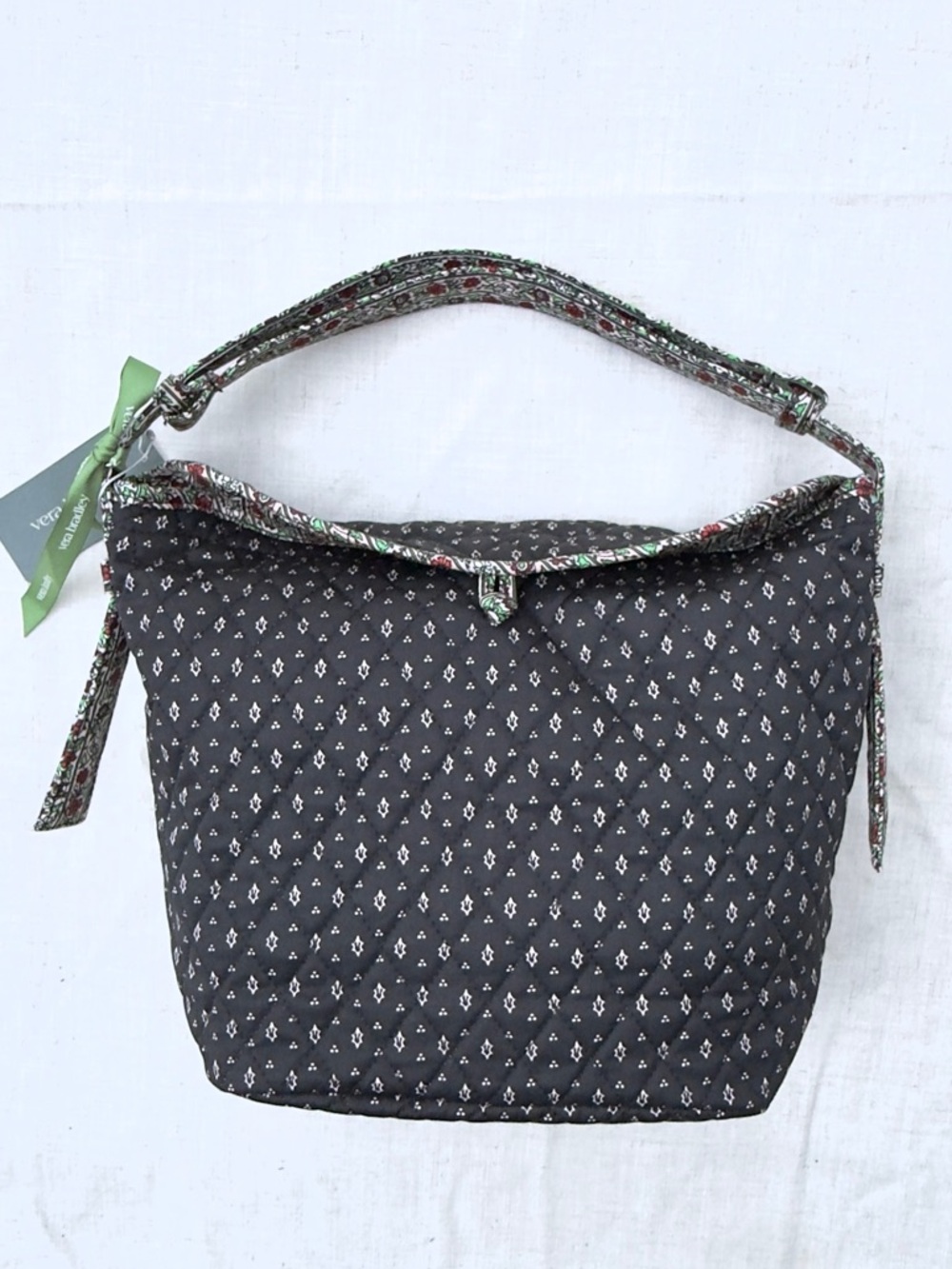 Vera Bradley Premium Cotton Astoria Bag in Holly Days - Picture 2 of 12